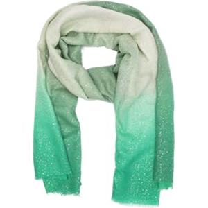 QUEEN HELENA Sciarpa con Brillantini Leggera Morbida Sciarpa Fantasia Donna SC024-1 (Verde)