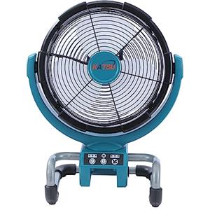 KATSU Tools KATSU FIT-BAT 21V Ventola a batteria, 30cm Ventilatore da Campeggio da Costruzione Portatile senza Fili 3 Velocità, senza Batteria e Caricatore, Include Cavo di Alimentazione