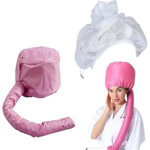 OIXEYA Casco asciugacapelli da casa, Cuffia asciugacapelli, con Rete, Regolabile Elastica Cuffia Termica per Capelli, per Acconciatura