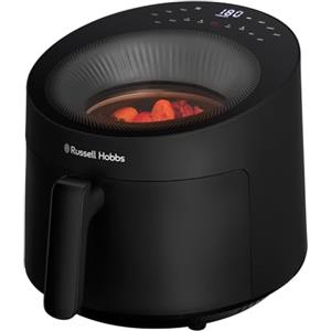 Russell Hobbs Friggitrice ad aria 5 L,10 programmi di cottura,con finestra vetro Panoramica, lavabile in lavastoviglie, senza olio, friggere, grigliare, cuocere al forno, 200°C, Nero, 27420-56