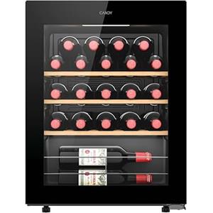 CANDY DiVino Cantina Vino 33 Bottiglie - A 85 × P 45,6 × L 47,5 cm - Temperatura 6‑18°C, Luce LED, Porta in Vetro Doppio, Classe G - Modello: CWC033M