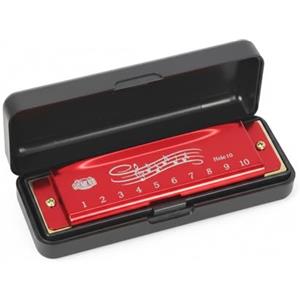 Alyxen Blues Armonica A Bocca, Armonica Diatonica In Do, 10 Fori Armonica Blues, Armonica A Bocca In Chiave Di Do, Con Custodia, Per Adulti, Professionisti, Principianti E Bambini (Rosso)