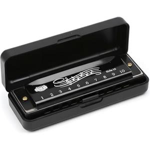 Alyxen Blues Armonica A Bocca, Armonica Diatonica In Do, 10 Fori Armonica Blues, Armonica A Bocca In Chiave Di Do, Con Custodia, Per Adulti, Professionisti, Principianti E Bambini (Nero)