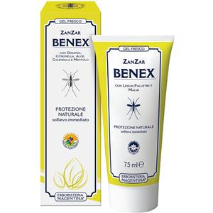 Erboristeria Magentina Zanzar Benex Gel Fresco 75ml - Gel multiuso con oli essenziali per allontanare insetti e lenire le punture