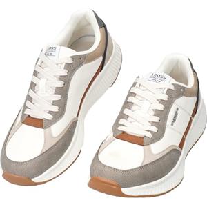LEOSS ORIGINAL Scarpe Trekking Uomo Basse Scarpe Outdoor Uomo Forte Presa Respirabili Sneakers Casual Leggere Escursioni (Cachi, 42 EU, MLE260307-8)