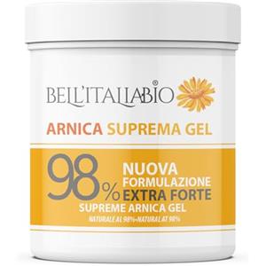 BELL'ITALIABIO Arnica Suprema Gel 98% per Massaggi Locali - 550 ml, Formula Naturale con Vitamina E, Menta e Lavanda, Made in Italy