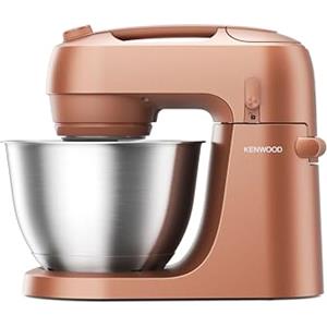 Kenwood Go KZM35.000RD Planetaria con Design Salvaspazio, Impastatrice Compatta con Ciotola da 4L, 3 Strumenti di miscelazione, 6 Velocità, Alta solo 30cm, dotata di Maniglia, Potenza 800W, Argilla