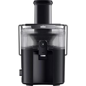 Braun MultiJuice 5 SJ5000, Estrattore Succo Centrifuga, Tecnologia ColdXtract, Tubo di Riempimento 75 mm, Contenitore 1.5L, Sistema Antigoccia e di Sicurezza Quadruplo, Filtro Acciaio Inox, 800W, Nero
