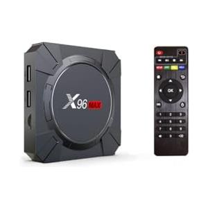 Générique Box TV Android 14.0, X96max Android TV Box 2GB RAM 16GB ROM Box Android TV Quad Core Arm Cortex A53, Android Box Support 2.4/5.0GHz 100M Ethernet USB 3.0/2.0 TV Box Android Lettore Multimedia