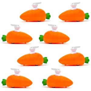 XIAOGUA 8 Pezzi Macchinina a Frizione Coniglio e Carota, Mini Auto Giocattolo per Festa dei Bambini Ragazzi Ragazze, Regalini Fine Festa Compleanno, Gadget Pensierini Sacchetti Regalo