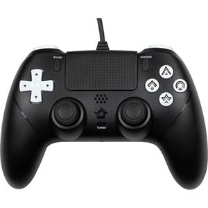 Konix Controller cablato per PS5 - Touchpad - Vibrazione - Altoparlante - Porta per cuffie - Funzioni Turbo e Auto - Pulsanti macro programmabili - Nero