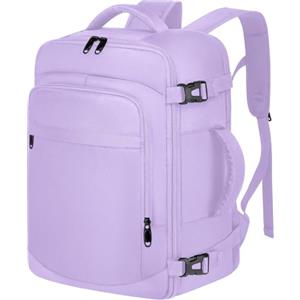 ENZOSUM Borse da Cabina per Ryanair 40x20x25 Bagaglio a Mano Zaino Borsa Zaino da Viaggio Zaino Casual per laptop da 14 pollici per scuola,Viola chiaro