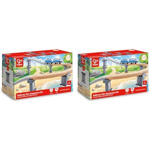 Hape Kit di Espansione Hape binari elevati | Accessorio per pista di Trenini in Legno | 6 Pilastri| Gioco Educativo per Bambini (Confezione da 2)