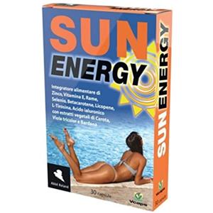 ABBE''''ROLAND SUN ENERGY Integratore Abbronzatura con Beta Carotene Attivatore Abbronzatura con Acido Ialuronico Licopene 12 molecole naturali -Abbé Roland