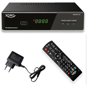 XORO HRS 2610 - Ricevitore satellitare digitale con connessione HDMI e SCART, LAN, compatibile con Unicable, lettore multimediale USB 2.0, elenco canali ASTRA 19.2 preprogrammato