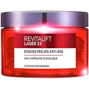 L'Oreal Paris L'Oréal Paris - Dischi Peeling Anti-Aging (x 30) - Revitalift Laser X3 - Acido Glicolico