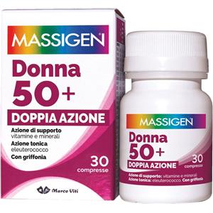 Marco Viti Massigen Multivitaminico Donna 50 - 30 Compresse con Vitamine e Minerali per il Benessere Femminile