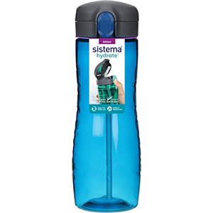 Sistema Hydrate Quick Flip borraccia | 800 ml | Borraccia con cannuccia senza BPA | Colori assortiti
