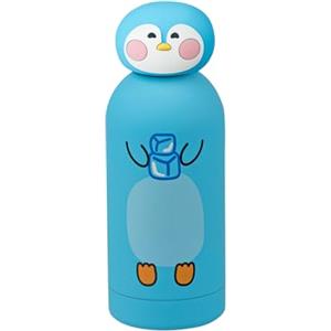 Cartomania Borraccia termica Pinguino, Acciaio Inox bpa free, 350 ml, pack singolo e personalizzato, Mantenimento temperatura: caldo 12 h. / freddo 24 h, Bambini e adulti, Idea regalo