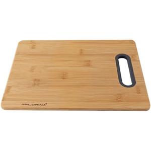 FLORINA Tagliere da Cucina in Bambù (23,5 x 30,5 cm) I Tagliere Legno con Manico in Silicone TITOLARE I Tagliere Antibatterico I Tagliere in Legno da Cucina I Tagliare Formaggio, Carne, Frutta