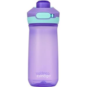 Contigo Jessie Autopop Borraccia per bambini, grande bottiglia d'acqua 420 ml, 100% a prova di perdite e lavabile in lavastoviglie, ideale per asili nido, scuole materne, scuola, sport, tempo libero