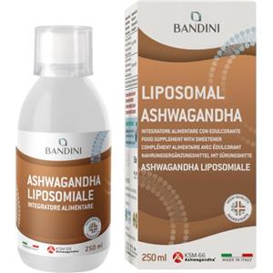 Bandini® Ashwagandha Liposomiale Liquida, Withania Somnifera con il 5% di Withanolidi - Alta Biodisponibilità ed Alto Assorbimento - Effetto Tonico-Adattogeno per Mente e Corpo - Flacone da 250 ml