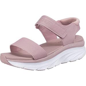 Skechers D'lux Walker Nuovo Blocco, Sandali Donna, Roso Light Pink, 38 EU