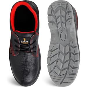 MAZALAT work wear Scarpe Antinfortunistiche Uomo S1, Impermeabili, Punta in Acciaio, Suola Antiscivolo, Flessibili, Nero, 41 EU