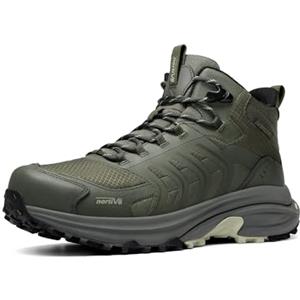NORTIV 8 Scarponi Trekking Impermeabili Uomo Leggeri Esterno Scarpe Trekking Campeggio Arrampicata Per Comfort Dura Tutto Giorno,Size 44,Army Green,SNHB26001M