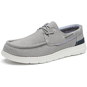 Bruno Marc Mocassini Slip on Uomo, Leggeri e Comodi Barca Casual Scarpe,Size 43,Grigio,SBLS223M