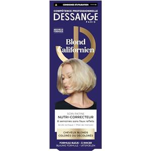 DESSANGE - Cura Patina Blu Nutri-Correttore Biondo Californiano - Acido Lattico & Miele Di Manuka - Nutre & Neutralizza i riflessi gialli - Capelli biondi, colorati, colorati - 140 ml