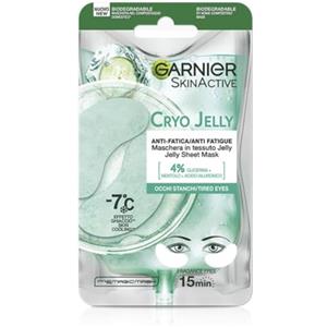 Garnier SkinActive Maschera Occhi Hyaluronic Cryo Jelly, Anti-Fatica con Acido Ialuronico, Mentolo e Glicerina, Formula Effetto Ghiaccio, 5 g