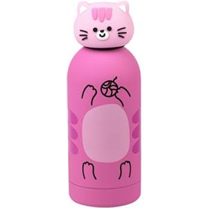 Cartomania Borraccia termica Gatto, Acciaio Inox bpa free, 350ml, Pack singolo e personalizzato, mantenimento temperatura: caldo 12 h. / freddo 24 h, Bambini e adulti, Idea regalo