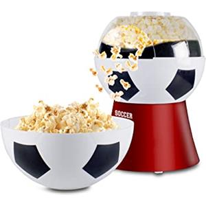 BEPER P101CUD051 Macchina Popcorn "Football Edition" - Macchina per Pop Corn Senza Grassi in 3 Minuti