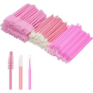 ANNAFRIS 300pcs Pennello per Ciglia Set Microbrush Applicatori Ciglia Lip Gloss Pennelli Spazzola(Brush Kit-A)