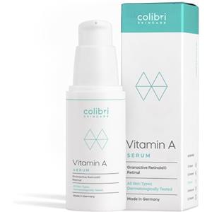 colibri skincare VITAMIN A SERUM (30 ml) - siero viso con retinolo puro - siero viso antirughe con azione anti age - retinol serum - per tutti i tipi di pelle - cruelty free, vegan, made in Germany