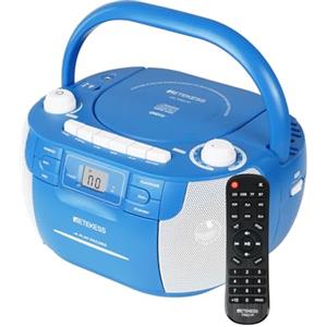Retekess TR621P Lettore CD Boombox Portatile, AM FM Radio, Stereo con Radio, Connessione Wireless, Supporto USB/TF/cuffie, con Telecomando, Adatto a Famiglie e Feste
