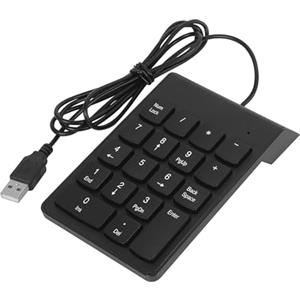 cimetech Numpad Keypad, tastierino numerico USB, tastierino numerico aggiuntivo, tastierino numerico Keypad con 18 tasti, per laptop, Ultrabook Netbook Desktop PC Mini tastiera con cavo
