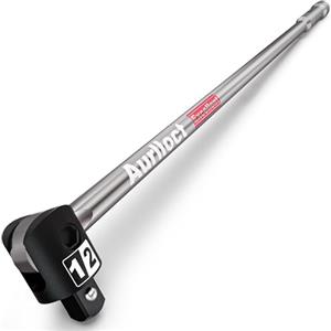 Aurlloct Barra di Rottura da 1/2" con Testa Flessibile a 250°, Breaker Bar Sbarra 81 cm, Chiave a Bussola, Barra di Demolitore per il Cambio Gomme su Auto e Moto