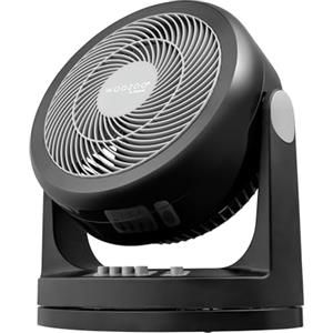 Iris Ohyama Woozoo, Ventilatore da Tavolo, Ventilatore da Scrivania, Silenzioso, Portatile, Per Camera Da Letto, Soggiorno, Raffreddamento, Potente, Alta Potenza/Oscillante, Nero