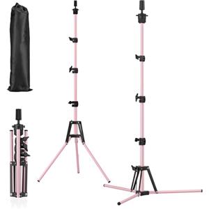 Fernlandia Supporto per testa di manichino, regolabile da 20" a 63", in acciaio inox rinforzato, treppiede per parrucche per corsi di formazione per parrucchieri e cosmetologia