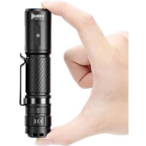WUBEN C3 Torcia LED Potente Professionale, 1200 Lumens Torcia LED Ricaricabile USB, Mini Torcia Tattica Militare, 6 Modalità IP68 Impermeabile Lampada Portatile Flashlight Per Campeggio Emergenza