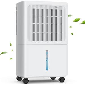 LEENON Deumidificatore Casa Muffa 12L/24h, Elettrico Deumidificatore Portatile con 3 Modalità, Silenzioso, Riavvio Automatico, Asciugatura Biancheria, Drenaggio Continuo, Timer, per Casa Bagno