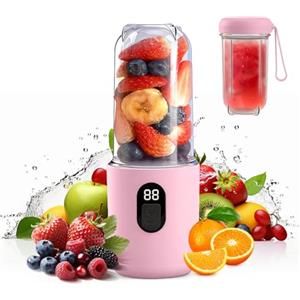AMFUN Leggero Frullatore Portatile, 500ml Mini Frullatore, USB Ricaricabile Juicer Cup, Frullatore Multifunzione per Smoothie, Frullati, Protein Shake e Succhi di Frutta
