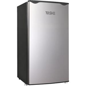 YASHE Frigorifero da 92 l, con congelatore, piccolo frigorifero con scomparto per verdure, mini frigorifero, frigorifero da incasso, 7 regolazione della temperatura regolabile, risparmio energetico
