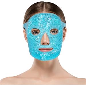 ACWOO Maschera Rinfrescante per Il Viso, Maschera per Occhi Riutilizzabile, Maschera Caldo Freddo per Occhi Gonfi, Occhi Stanchi, Mal Di Testa, Hangover, Emicrania (Blu)