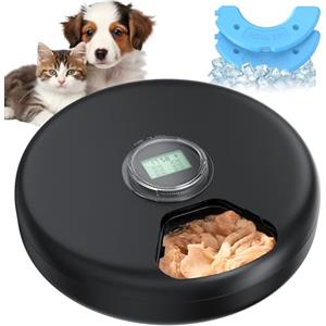 VKIMISS Distributore Automatico Cibo Gatti Umido: Dispenser Crocchette Gatto - Dosatore Crocchette per Gatti senza Fili - Dispenser Cibo Gatto 3AA Batteria - Distributore per Cani Timer - Refrigerazione