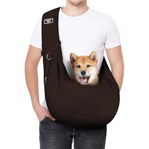 AUYAO Borsa da Viaggio per Cani, Regolabile Borsa da Trasporto per Cani Piccoli, Trasportino da Passeggio per Cane con Tasche, Marsupio per Cane/Gatto Fino a 7.5 kg, per Passeggiata e all'Aria Aperta