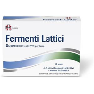 Matt Pharma Fermenti Lattici Integratore Alimentare - 12 Bustine con 8 miliardi di cellule vive per l'equilibrio della flora intestinale