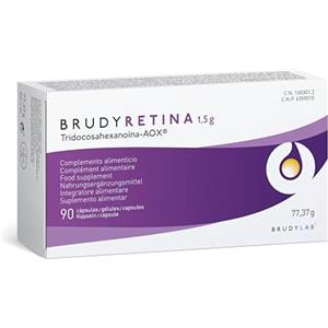 BRUDYLAB BRUDY LAB - Brudy Retina - Acidi grassi OMEGA 3 DHA EPA - Vitamine e minerali - Protegge i tessuti retinici - Favorisce una visione normale - 90 Capsule
